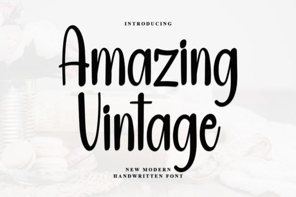 Amazing Vintage: A Handwritten Typeface for Campaign Design
