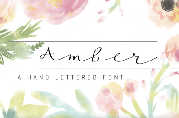 Amber: The Handwritten Font for Polished Brand Identity