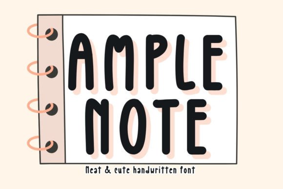 Amplenote: A Handwritten Font for Editorial Design