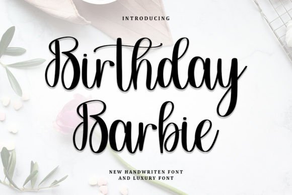 Birthday Barbie: A Script Amp Font for Elegant Web Design