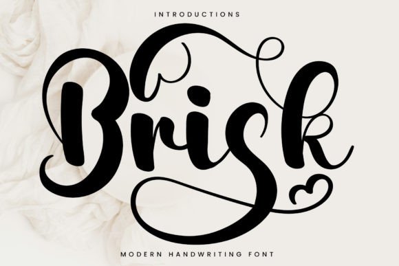 Brisk Typeface: Elevating Editorial Design with Handwritten Elegance