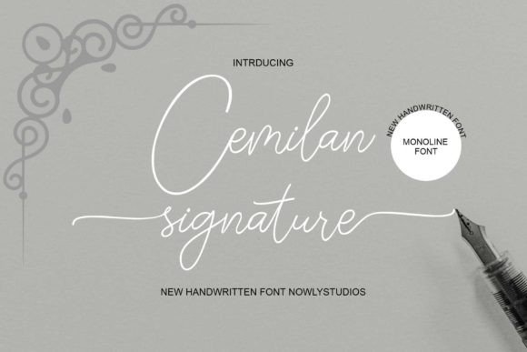 Cemilan Signature: A Handwritten Font for Modern Web Design