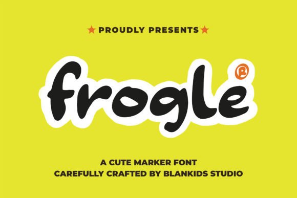 Frogle: The Playful Script Font for Handmade Labels and Stickers