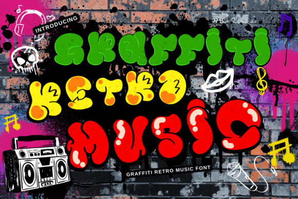 Graffiti Retro Music: The Creative Font for Bold Brand Identity