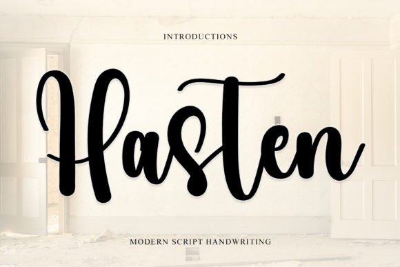 Hasten: The Handwritten Typeface for Creative Crafters