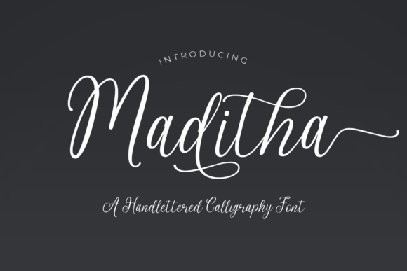 Maditha: A Captivating Modern Calligraphy Font for Crafters