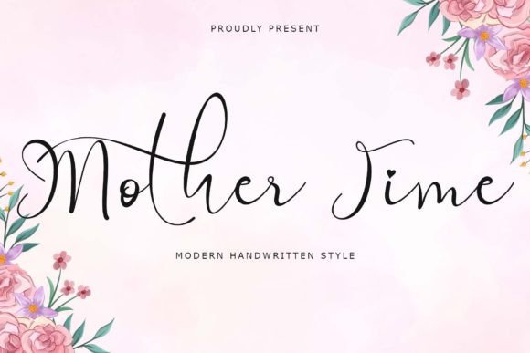 Mother Time: A Handwritten Typeface for Boutique Branding and Craft Design