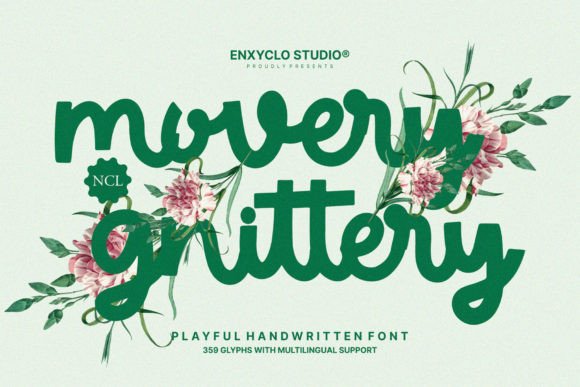 Movery Gnittery: A Playful Handwritten Typeface for Creative Makers
