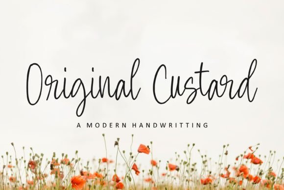 Original Custard: A Modern Handwritten Typeface for Editorial Design