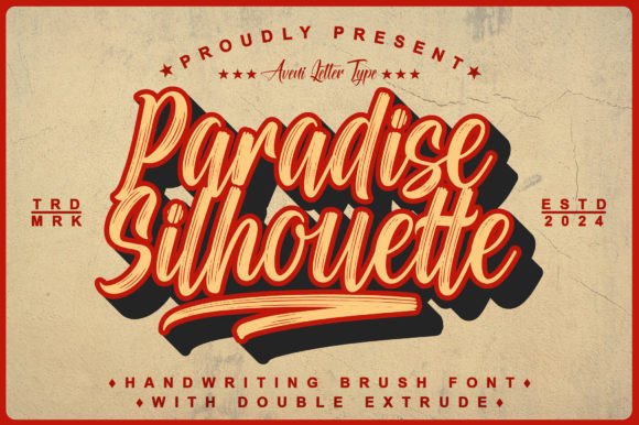 Paradise Silhouette: A Joyful Handwritten Typeface for Makers