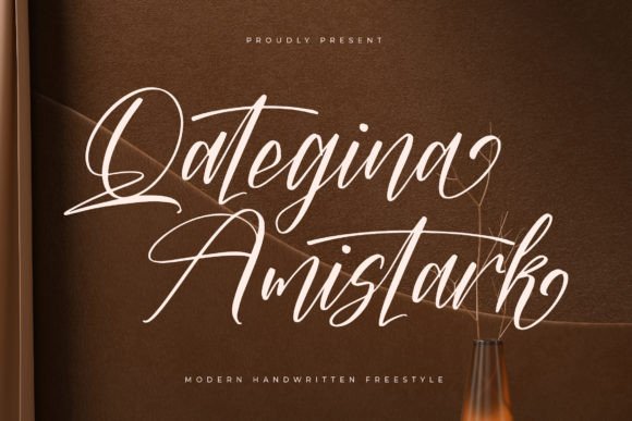Qategina Amistark: The Elegant Script Font for High-Impact Campaigns