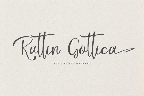 Rattin Gotica: The Elegant Script Font for Polished Brand Visuals