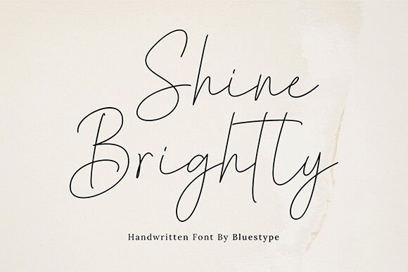 Shine Brightly: A Handwritten Script Font for Elegant Branding