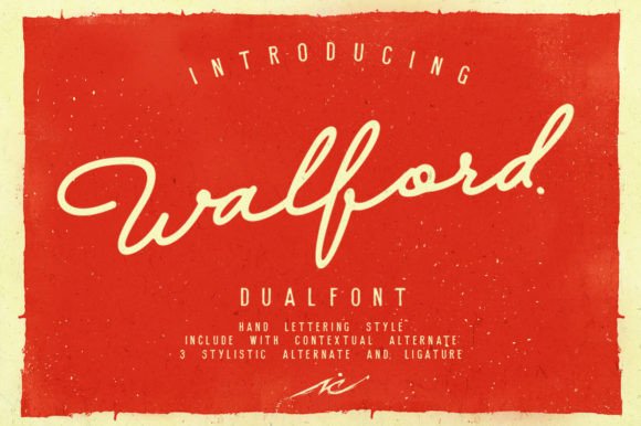 Walford: A Script Amp Typeface for Editorial Design