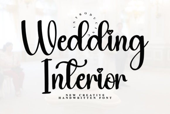 Wedding Interior: A Handwritten Typeface for Editorial Elegance