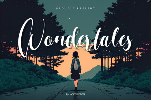 Wondertales Typeface: Elevate Your Brand with Whimsical Script Design